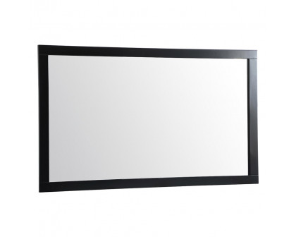 Elegant Wall Mirror - Black, D 60", H 36" (VM26036BK)