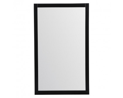 Elegant Wall Mirror - Black, D 60", H 36" (VM26036BK)