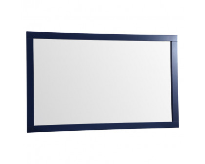 Elegant Wall Mirror - Blue, D 60", H 36" (VM26036BL)