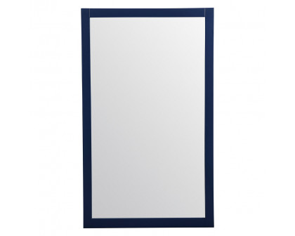 Elegant Wall Mirror - Blue, D 60", H 36" (VM26036BL)