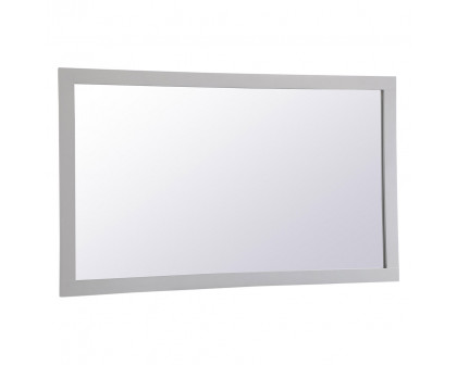 Elegant Wall Mirror - Gray, D 60", H 36" (VM26036GR)