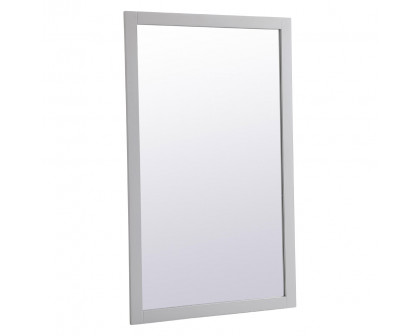 Elegant Wall Mirror - Gray, D 60", H 36" (VM26036GR)