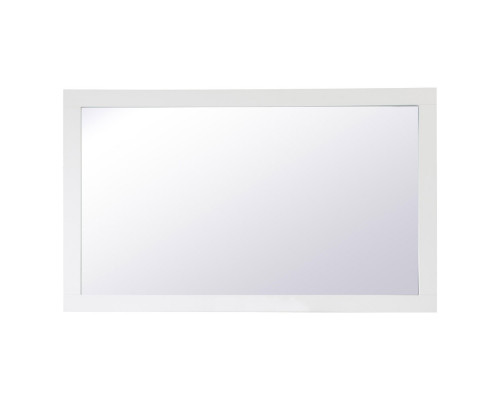 Elegant Wall Mirror - White, D 60", H 36" (VM26036WH)