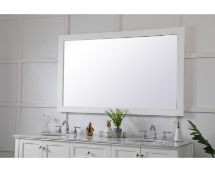 Elegant Wall Mirror - White, D 60", H 36" (VM26036WH)