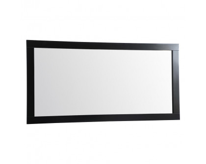 Elegant Wall Mirror - Black, D 72", H 36" (VM27236BK)