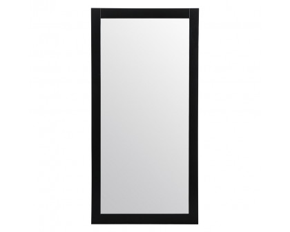 Elegant Wall Mirror - Black, D 72", H 36" (VM27236BK)