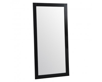 Elegant Wall Mirror - Black, D 72", H 36" (VM27236BK)