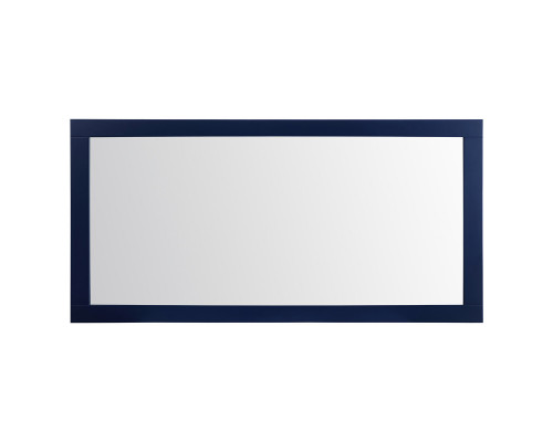 Elegant Wall Mirror - Blue, D 72", H 36" (VM27236BL)