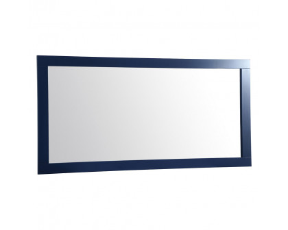 Elegant Wall Mirror - Blue, D 72", H 36" (VM27236BL)