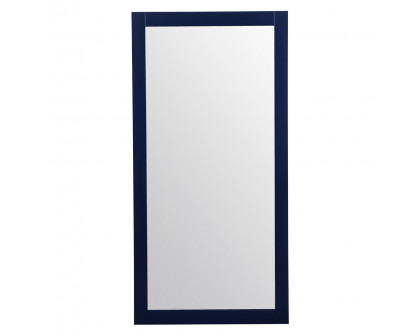 Elegant Wall Mirror - Blue, D 72", H 36" (VM27236BL)