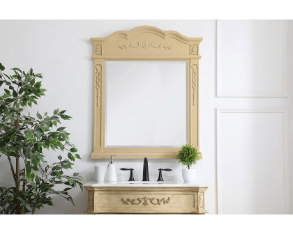 Elegant Wall Mirror - Light Antique Beige, L 32" (VM3001LT)