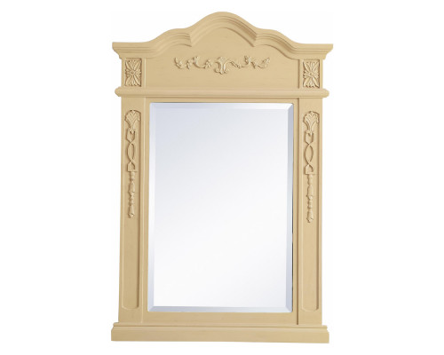 Elegant Wall Mirror - Light Antique Beige, L 24" (VM32436LT)