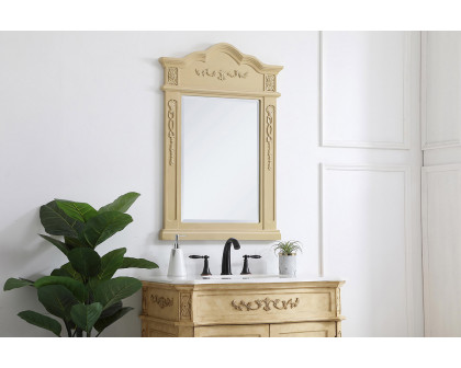 Elegant Wall Mirror - Light Antique Beige, L 24" (VM32436LT)