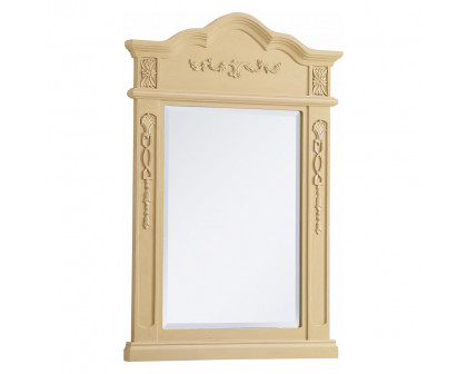 Elegant Wall Mirror - Light Antique Beige, L 24" (VM32436LT)