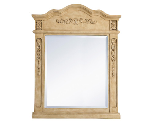 Elegant Wall Mirror - Antique Beige, L 28" (VM32836AB)