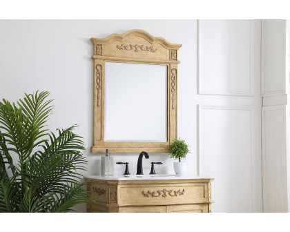 Elegant Wall Mirror - Antique Beige, L 28" (VM32836AB)