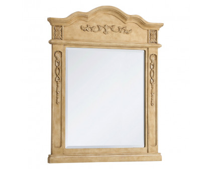 Elegant Wall Mirror - Antique Beige, L 28" (VM32836AB)