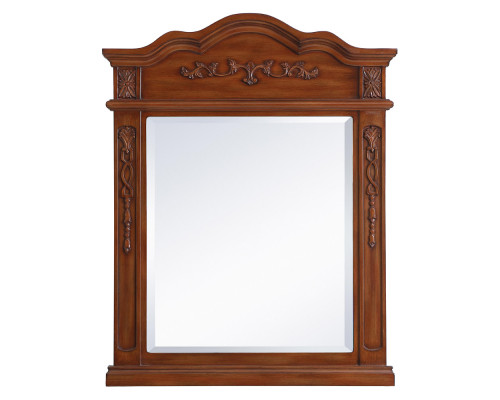 Elegant Wall Mirror - Brown, L 28" (VM32836BR)