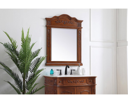 Elegant Wall Mirror - Brown, L 28" (VM32836BR)