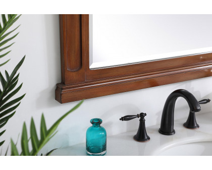 Elegant Wall Mirror - Brown, L 28" (VM32836BR)