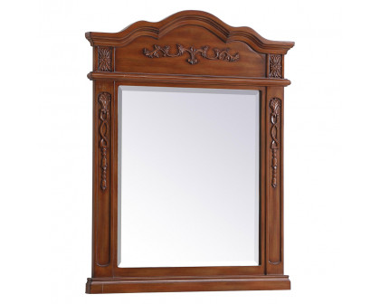 Elegant Wall Mirror - Brown, L 28" (VM32836BR)