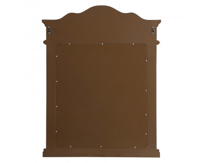 Elegant Wall Mirror - Brown, L 28" (VM32836BR)