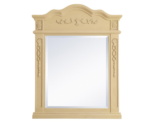 Elegant Wall Mirror - Light Antique Beige, L 28" (VM32836LT)