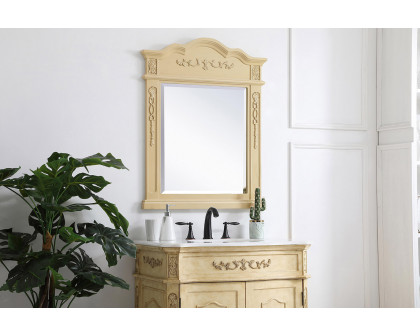 Elegant Wall Mirror - Light Antique Beige, L 28" (VM32836LT)