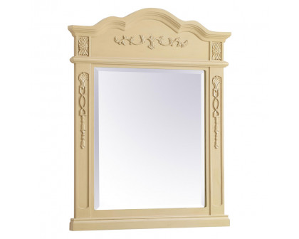 Elegant Wall Mirror - Light Antique Beige, L 28" (VM32836LT)