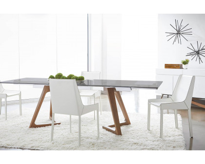 Essentials - Meridian Axel Extension Dining Table in Walnut