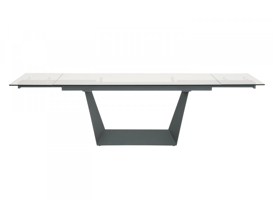 Essentials - Meridian Victory Extension Dining Table in Matte Dark Gray