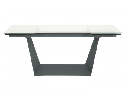 Essentials - Meridian Victory Extension Dining Table in Matte Dark Gray