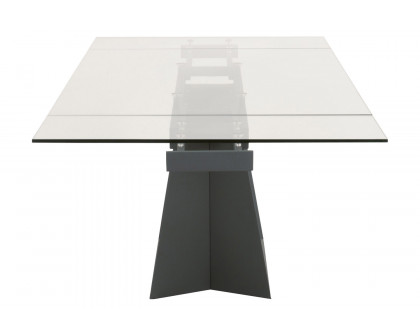 Essentials - Meridian Victory Extension Dining Table in Matte Dark Gray