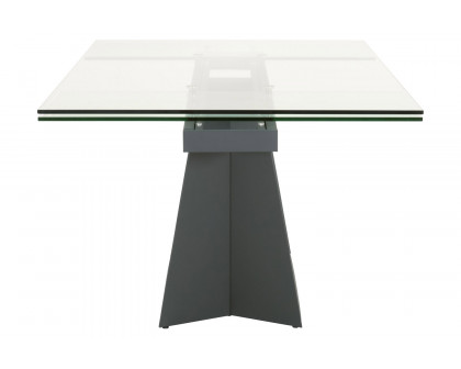 Essentials - Meridian Victory Extension Dining Table in Matte Dark Gray