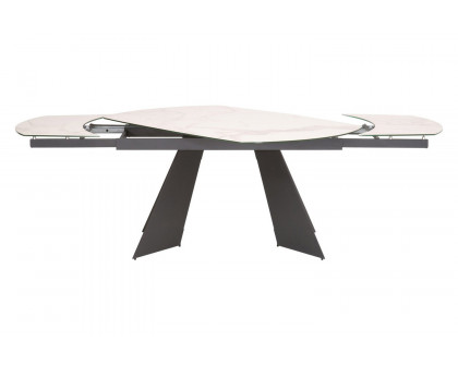 Essentials - Meridian Torque Extension Dining Table in Matte Dark Gray