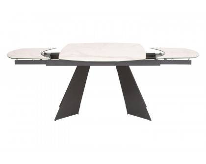 Essentials - Meridian Torque Extension Dining Table in Matte Dark Gray