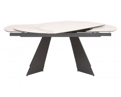 Essentials - Meridian Torque Extension Dining Table in Matte Dark Gray