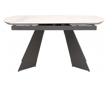 Essentials - Meridian Torque Extension Dining Table in Matte Dark Gray