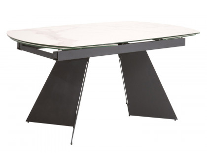 Essentials - Meridian Torque Extension Dining Table in Matte Dark Gray