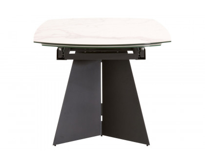 Essentials - Meridian Torque Extension Dining Table in Matte Dark Gray