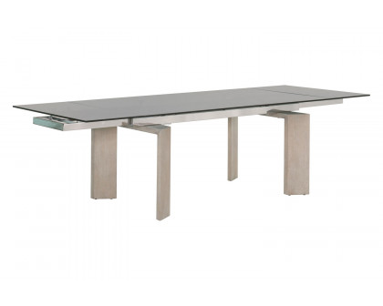 Essentials - Meridian Jett Extension Dining Table in Natural Gray