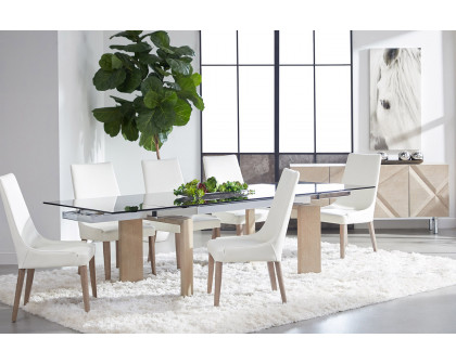 Essentials - Meridian Jett Extension Dining Table in Natural Gray