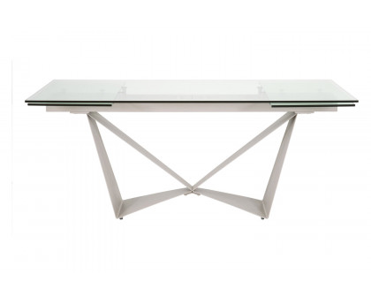 Essentials - Meridian Vida Extension Dining Table in Matte Light Gray