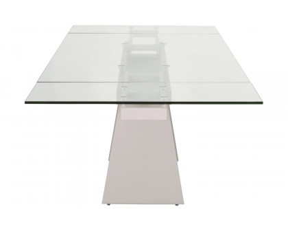 Essentials - Meridian Vida Extension Dining Table in Matte Light Gray