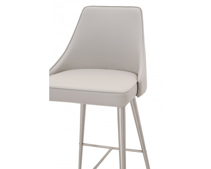 Essentials - Meridian Ivy Counter Stool in Light Grey