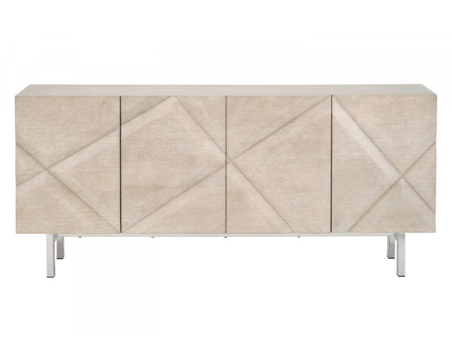 Essentials - Meridian Atticus Media Sideboard in Natural Gray