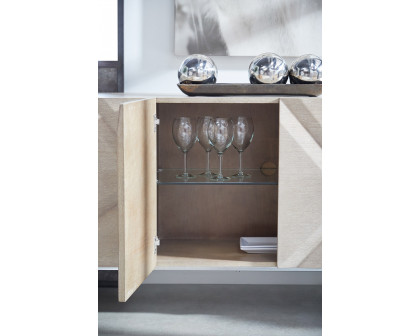 Essentials - Meridian Atticus Media Sideboard in Natural Gray