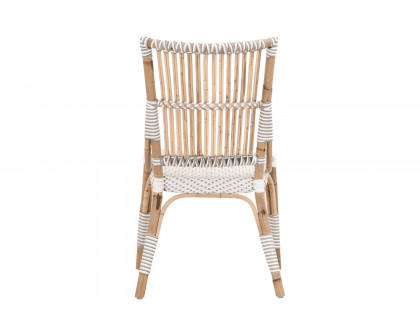 Essentials - The Hamptons Tulum Dining Chair, Set of 2 in White Stone Synthetic