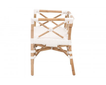 Essentials The Hamptons Palisades Bench - Natural Rattan