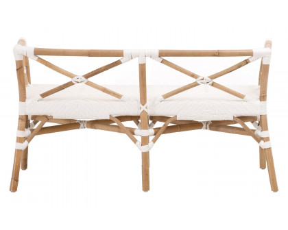 Essentials The Hamptons Palisades Bench - Natural Rattan